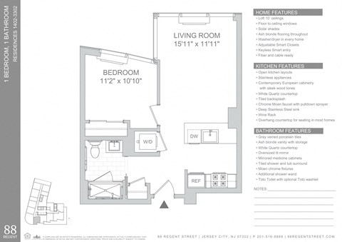 88 Regent Street Studio-2 Beds Apartment for Rent - Photo Gallery 53